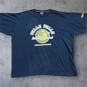 Pelle Pelle Vintage Y2K Baggy Big & Tall Champions Boxing Tee Navy Mens Size 4XL